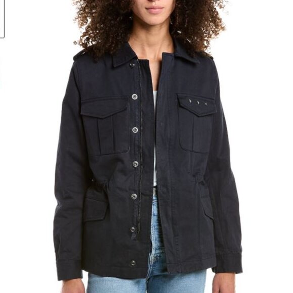 ZADIG & VOLTAIRE Chic Love Punk Kayak Washed Blk Jacket Sz M NWT $598!! - Picture 1 of 9